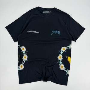 Civil Regime Lightning Daisy Butterfly Graphic Tee Shirt Black Men's M